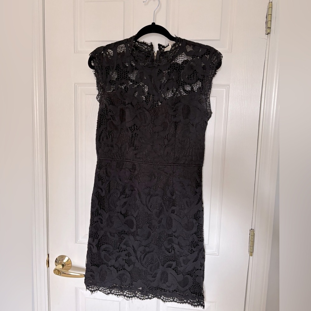Black lace dress